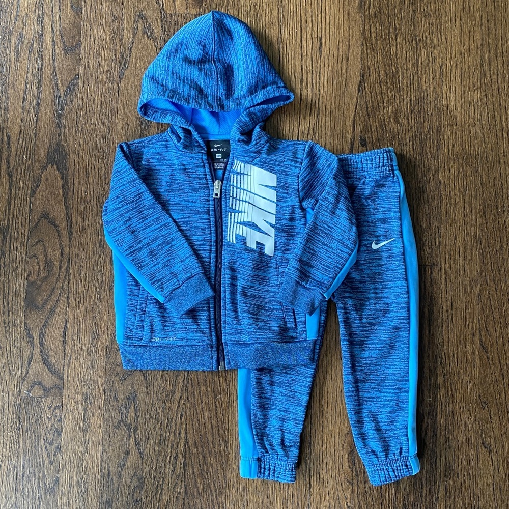 Toddler Nike Dri-fit hooded sweatshirt/joggers set